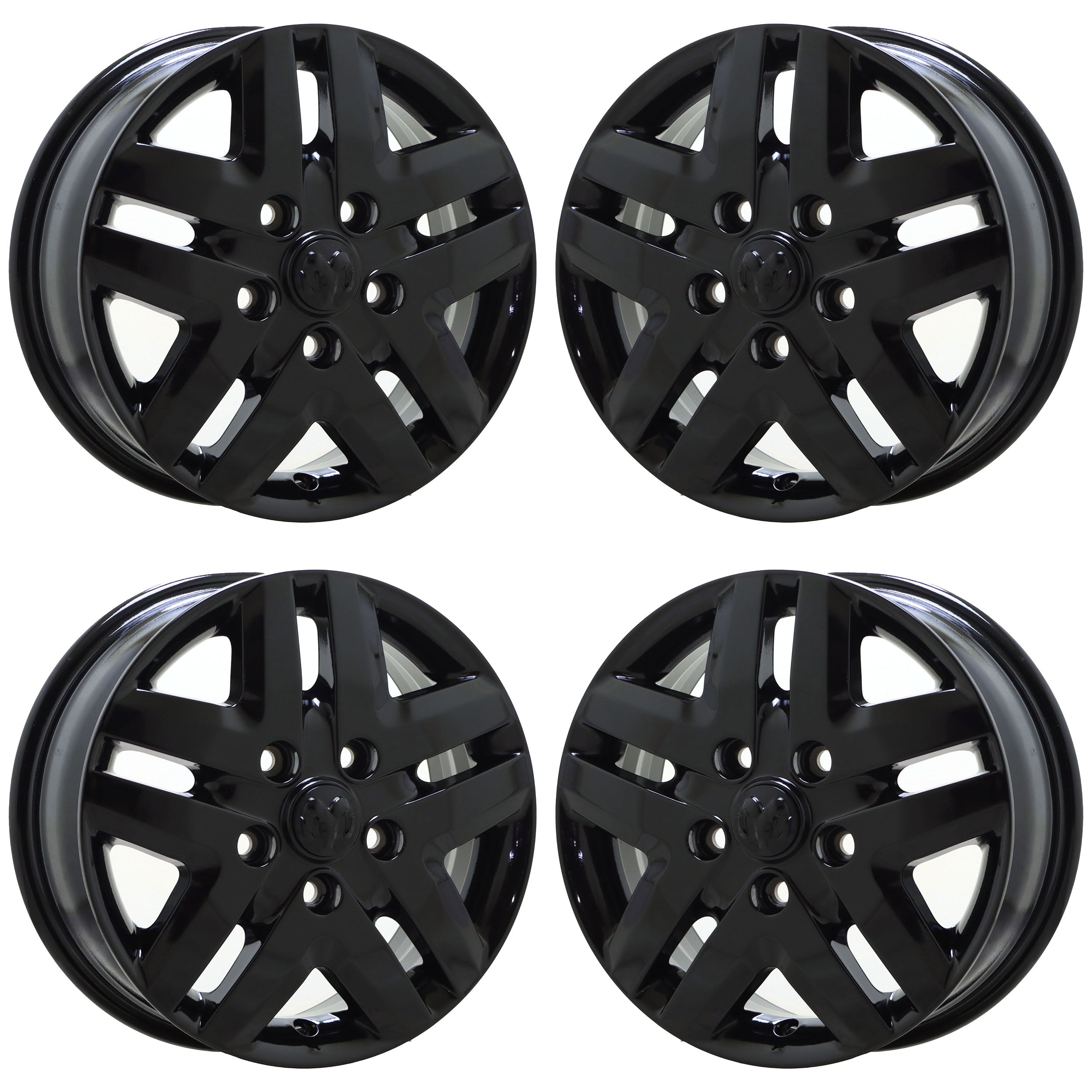 16" Dodge Ram Promaster Gloss Black wheels rims Factory OEM set 2533 EXCHANGE